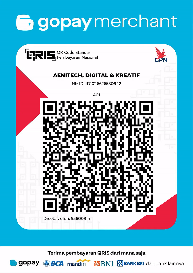 QRIS merchant untuk pembayaran Rp29.000